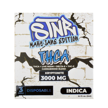 STNR Disposable THCA Mary Jane Edition INDICA, 3000mg