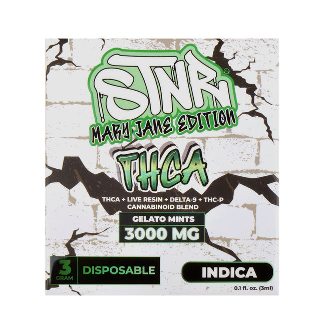 STNR Disposable THCA Mary Jane Edition INDICA, 3000mg