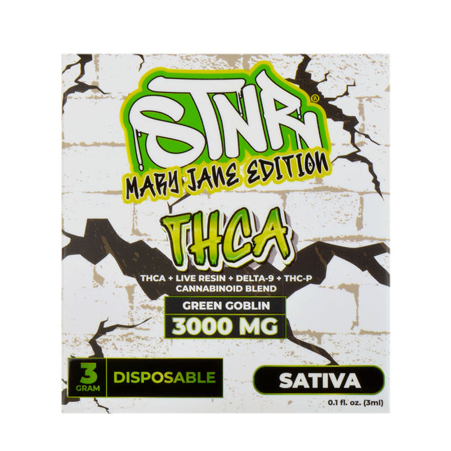 STNR Disposable THCA Mary Jane Edition SATIVA, 3000mg