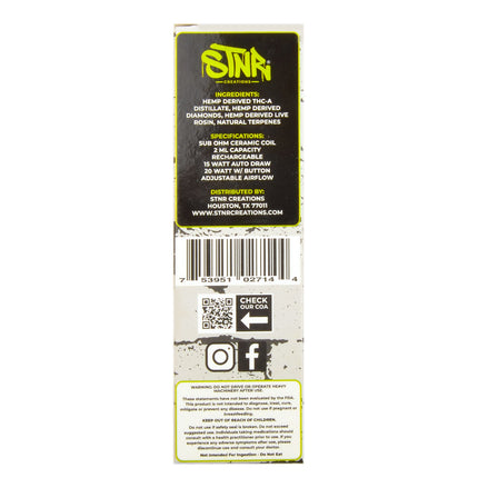 STNR THCA Disposable Hybrid Live Rosin Edition, 2000mg