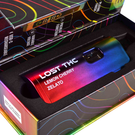 Lost THC Rainbow Edition 7500mg THCA LIVE SUGAR Disposable Device, Hybrid